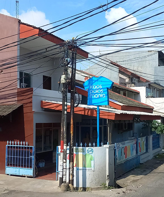 kaos polos bekasi